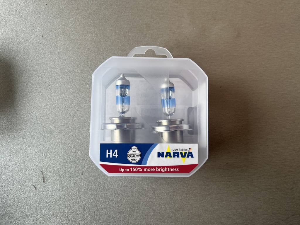 Комплект галогеновых ламп Narva H4 +150%  12V 55/60W
