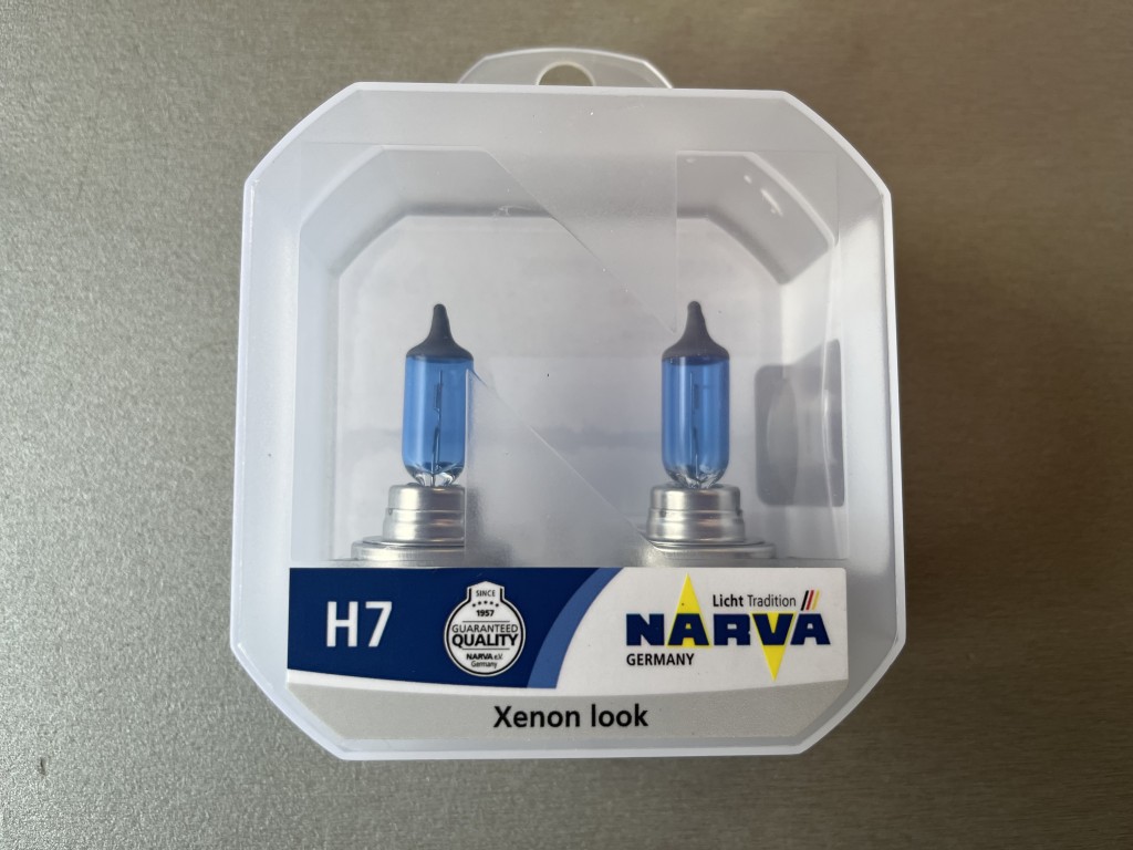 Комплект галогеновых ламп Narva H7  Narva Xenon look 12V 55W