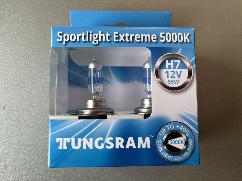 Комплект галогеновых ламп Trungsram H7 +40% Sportlight Extreme 5000K 12V 55W