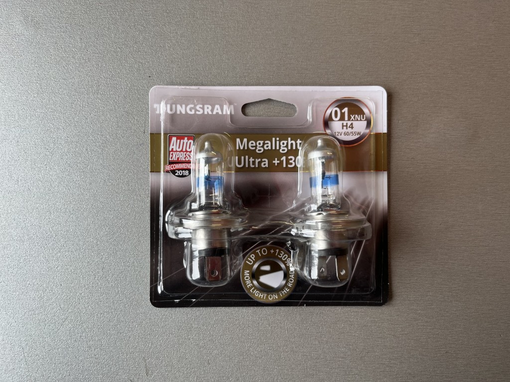 Комплект галогеновых ламп Trungsram H4 +130% Megalight Ultra 12V 55/60W