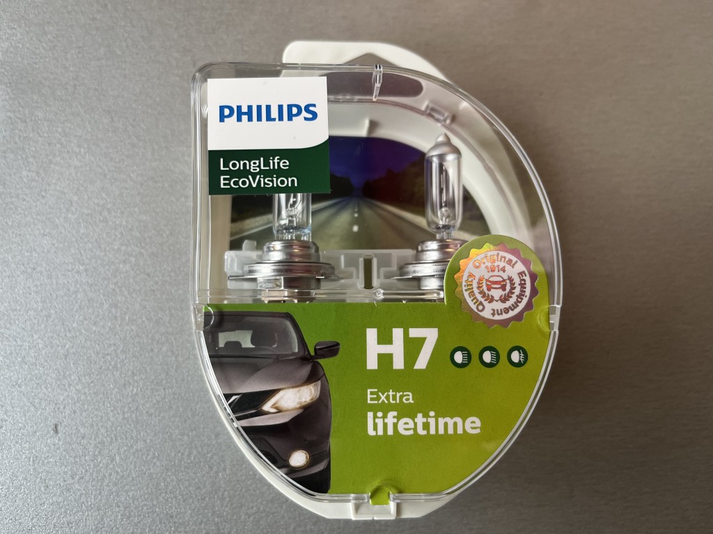 Комплект галогеновых ламп Philips H7 Extra lifetime 12V 55W