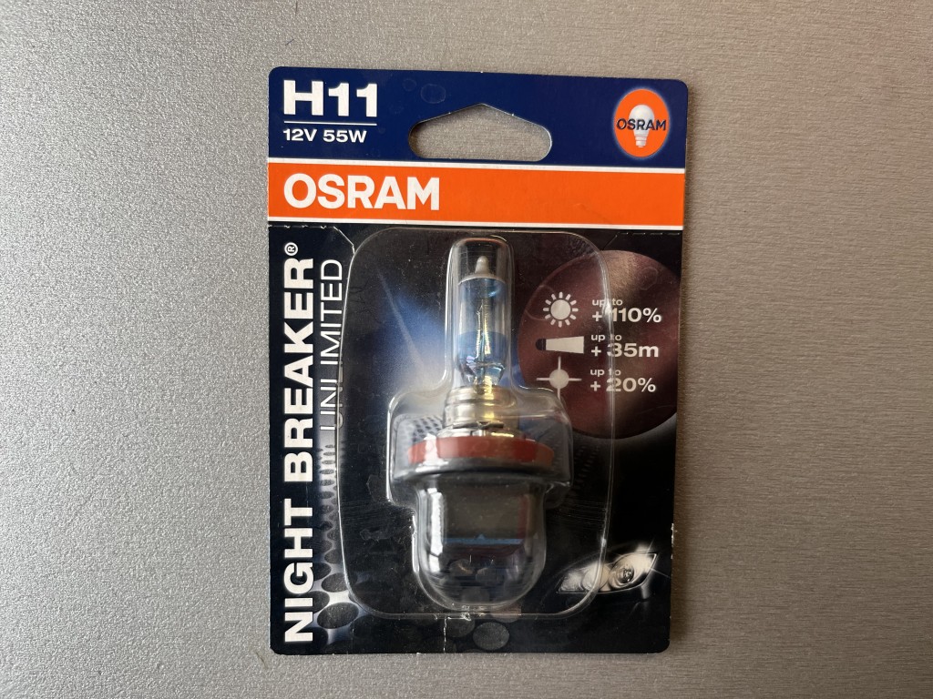 Галогеновая лампа Osram H11 Night Breaker +110% 12V 55W 