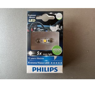 Светодиодная лампа C5W Philips 4000K 38mm 12V