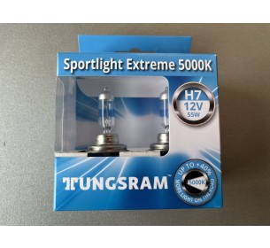 Комплект галогеновых ламп Trungsram H7 +40% Sportlight Extreme 5000K 12V 55W