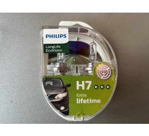 Комплект галогеновых ламп Philips H7 Extra lifetime 12V 55W