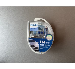 Комплект ламп Philips WhiteVision ultra +60% +W5W