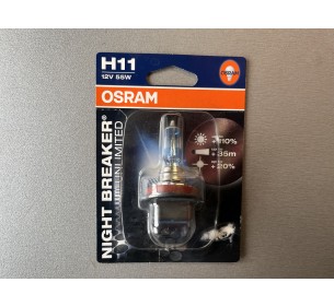 Галогеновая лампа Osram H11 Night Breaker +110% 12V 55W 
